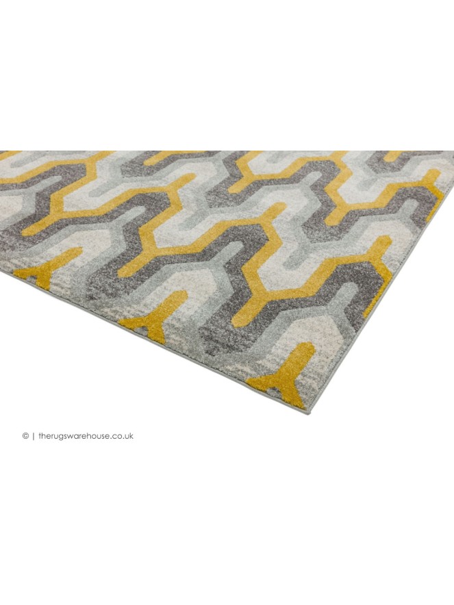 Nova Grey Yellow Rug - 4