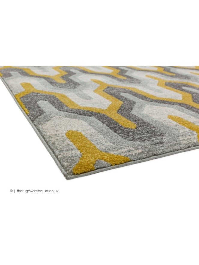 Nova Grey Yellow Rug - 5