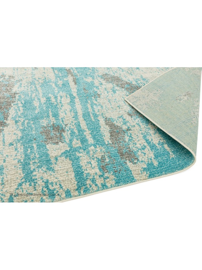 Painterly Duck Egg Rug - 4