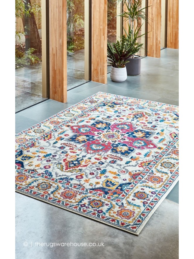 Persian White Multi Rug - 2