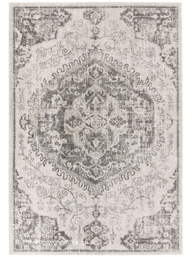 Medallion Ivory Rug - 6