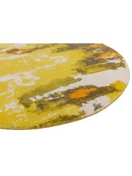 Saturn Yellow Circle Rug - Thumbnail - 3