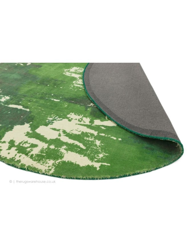 Saturn Green Circle Rug - 4