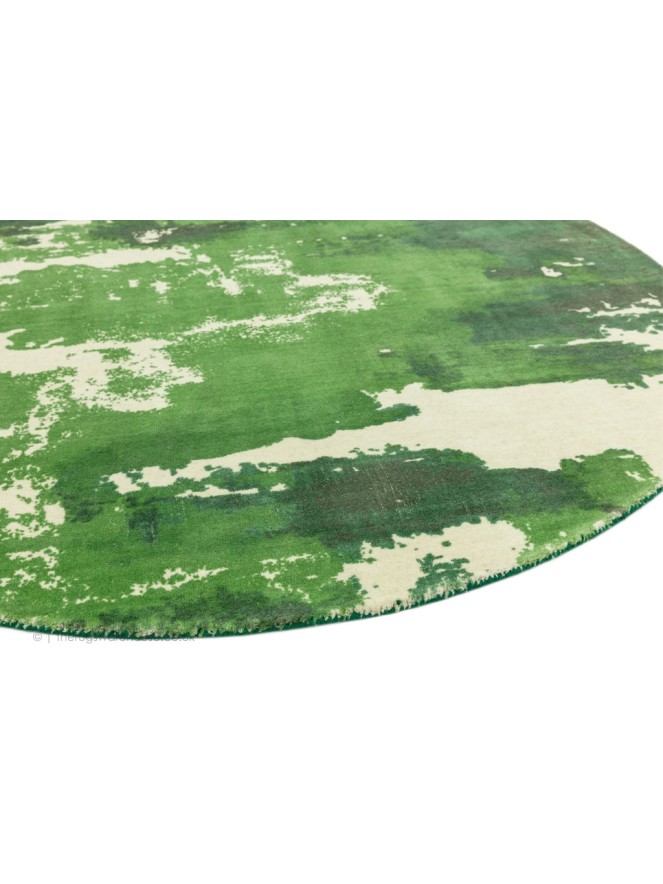 Saturn Green Circle Rug - 5