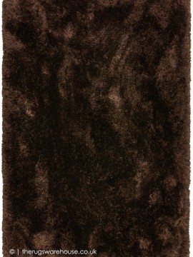 Plush Rust Terracotta Plain Handmade Polyester Shaggy Rug by Asiatic ...