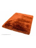 Plush Rust Terracotta Plain Handmade Polyester Shaggy Rug by Asiatic ...