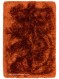 Plush Rust Terracotta Plain Handmade Polyester Shaggy Rug by Asiatic ...