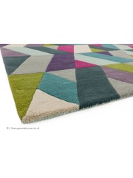 Funk Chevron Blue Green Rug - Thumbnail - 4