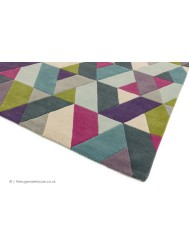 Funk Chevron Blue Green Rug - Thumbnail - 5