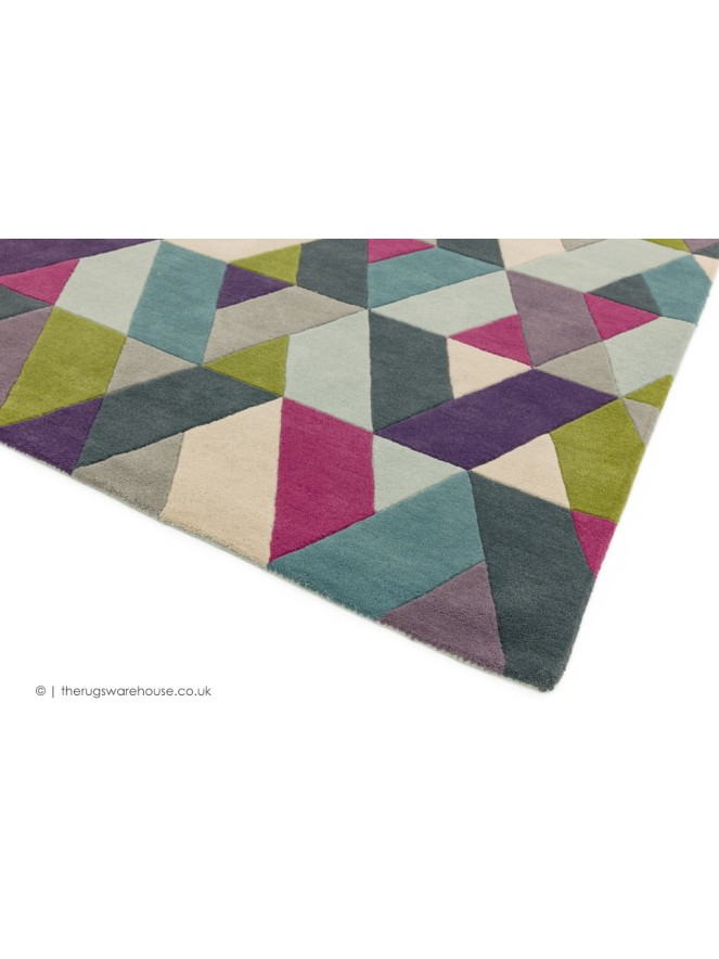 Funk Chevron Blue Green Rug - 5