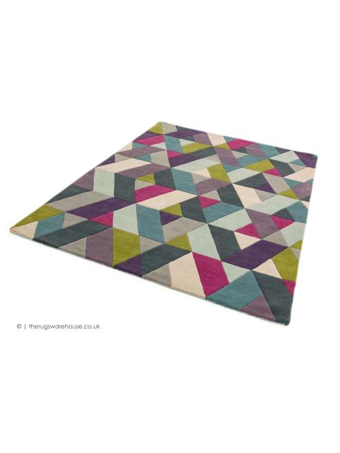 Funk Chevron Blue Green Rug - 6