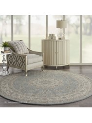 Garzan Aqua Circle Rug - Thumbnail - 2