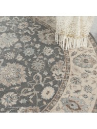 Diyala Grey Circle Rug - Thumbnail - 4