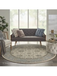 Diyala Ivory Circle Rug - Thumbnail - 2