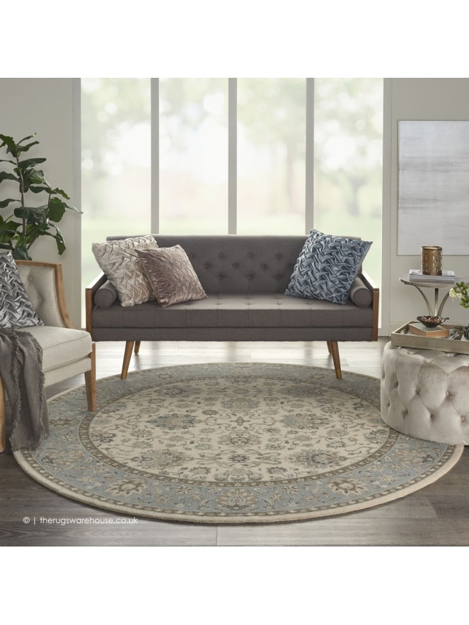 Diyala Ivory Circle Rug - 2