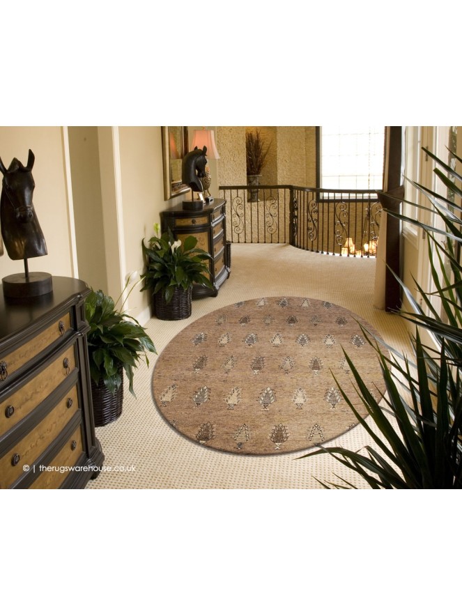 Sarkoy Sand Circle Rug - 2