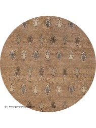 Sarkoy Sand Circle Rug - Thumbnail - 4