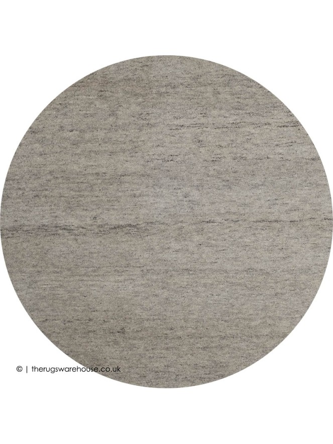 Heaven Uni Light Grey Circle Rug - 4