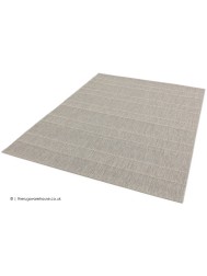 Patio Beige Stripe Rug - Thumbnail - 4