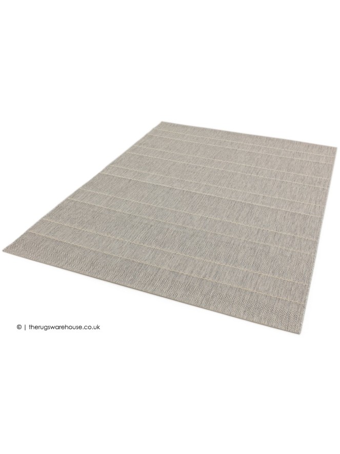 Patio Beige Stripe Rug - 4