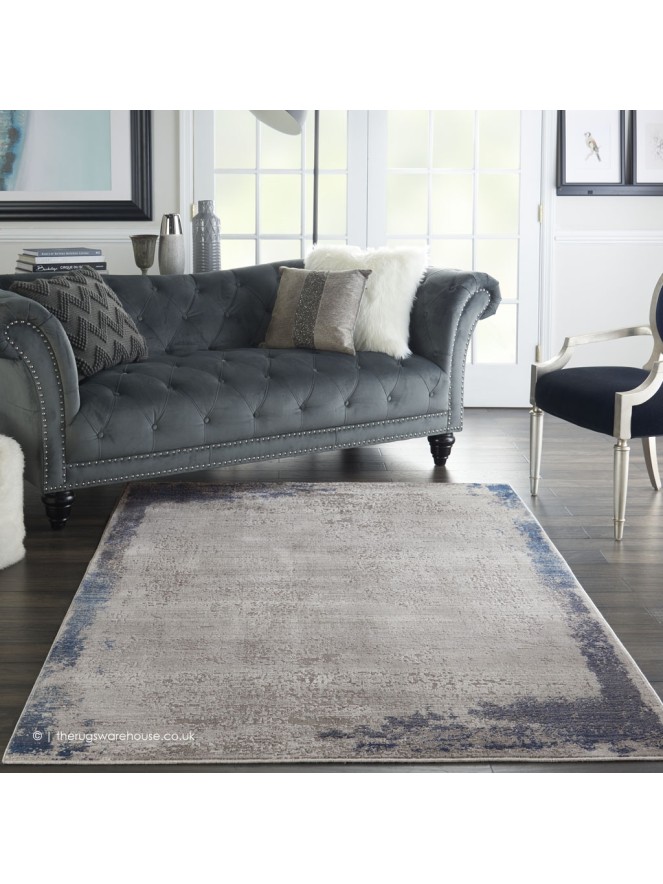 Byala Grey Navy Rug - 2