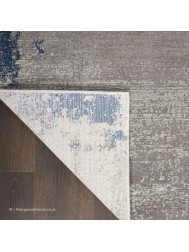 Byala Grey Navy Rug - Thumbnail - 5