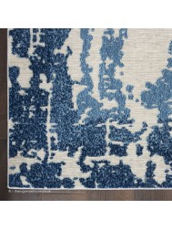 Malko Ivory Blue Rug - Thumbnail - 5