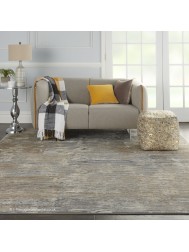 Solace Wave Grey Rug - Thumbnail - 2