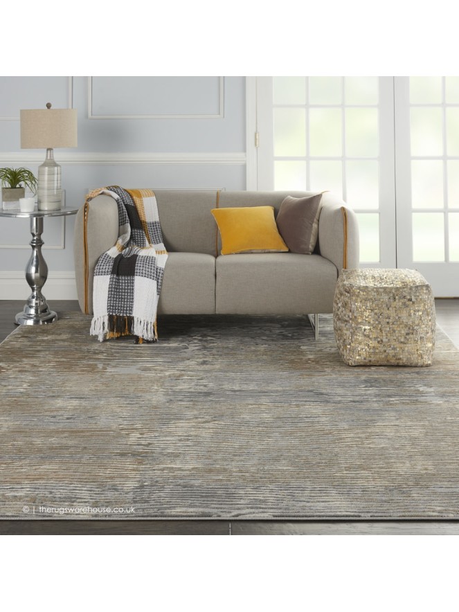 Solace Wave Grey Rug - 2