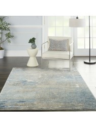 Solace Wave Blue Rug - Thumbnail - 2