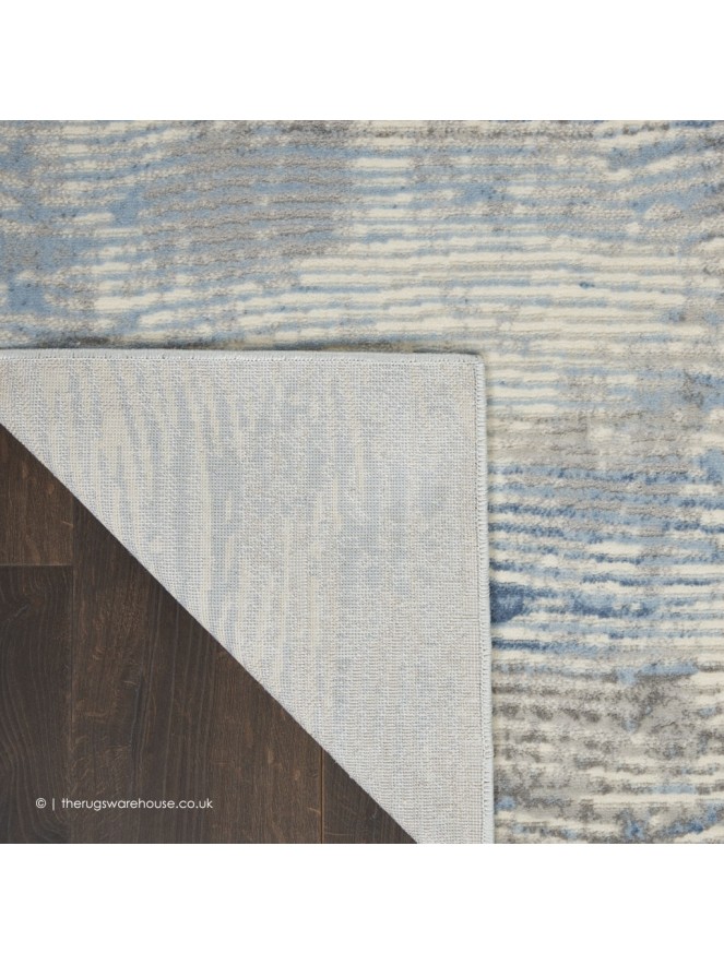 Solace Wave Blue Rug - 5