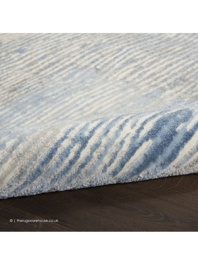 Solace Wave Blue Rug - 7