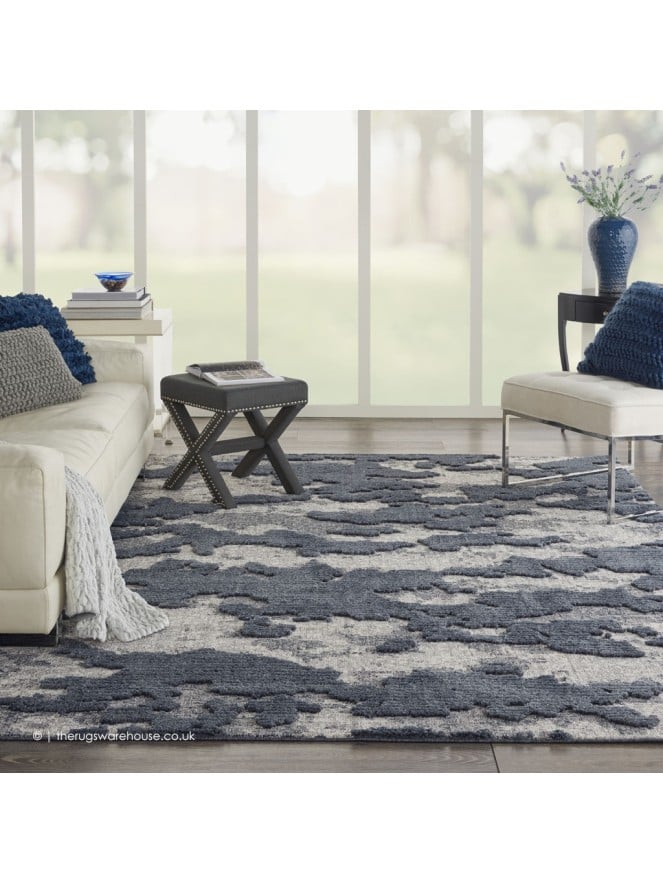 Zermat Clouds Blue Rug - 2