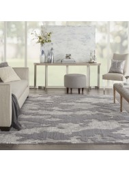 Zermat Clouds Grey Rug - Thumbnail - 2