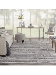 Zermat Stripes Grey Rug - Thumbnail - 2