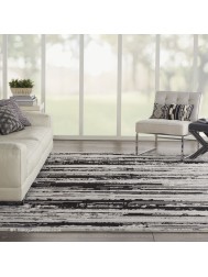 Zermat Stripes Charcoal Rug - Thumbnail - 2