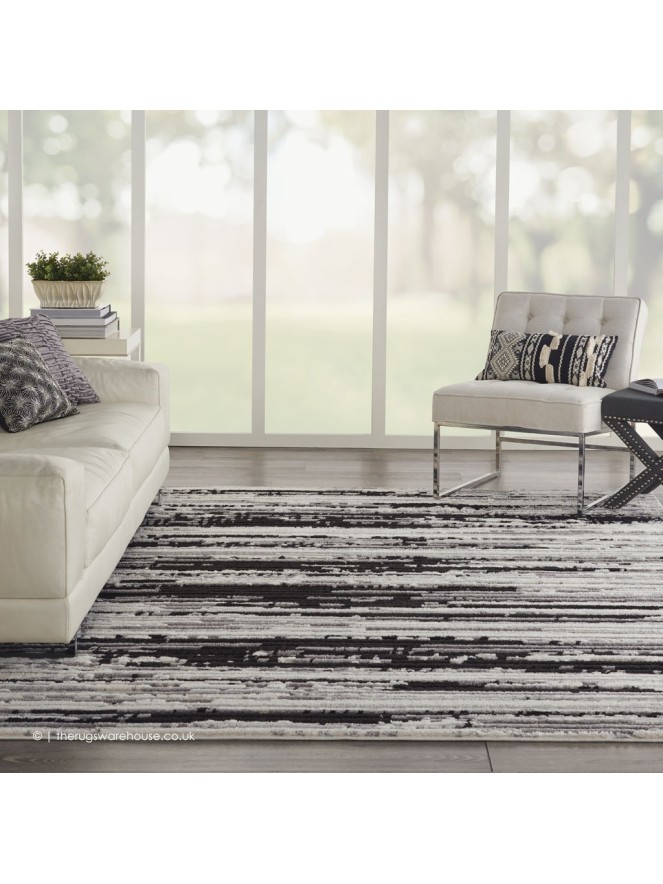 Zermat Stripes Charcoal Rug - 2