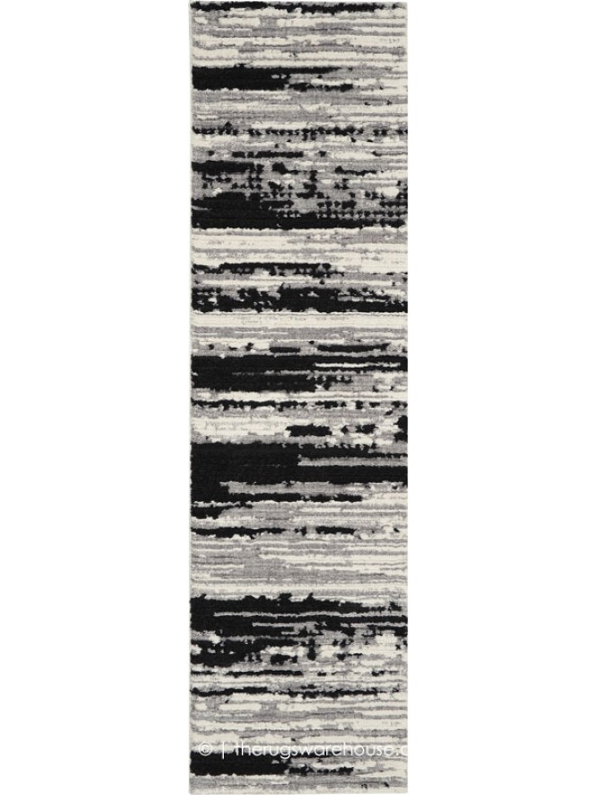 Zermat Stripes Charcoal Runner - 5
