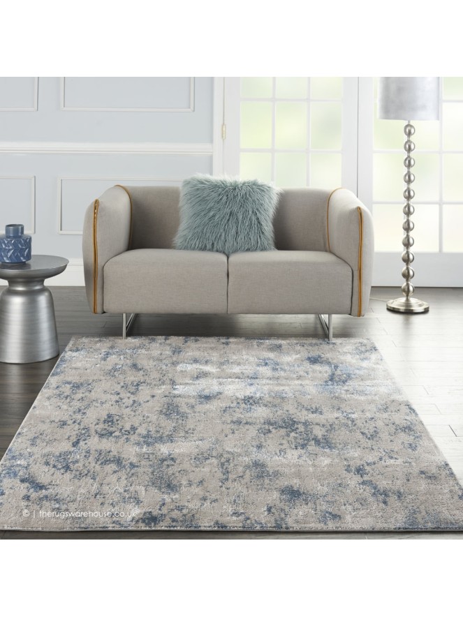 Terrace Speckle Blue Rug - 4