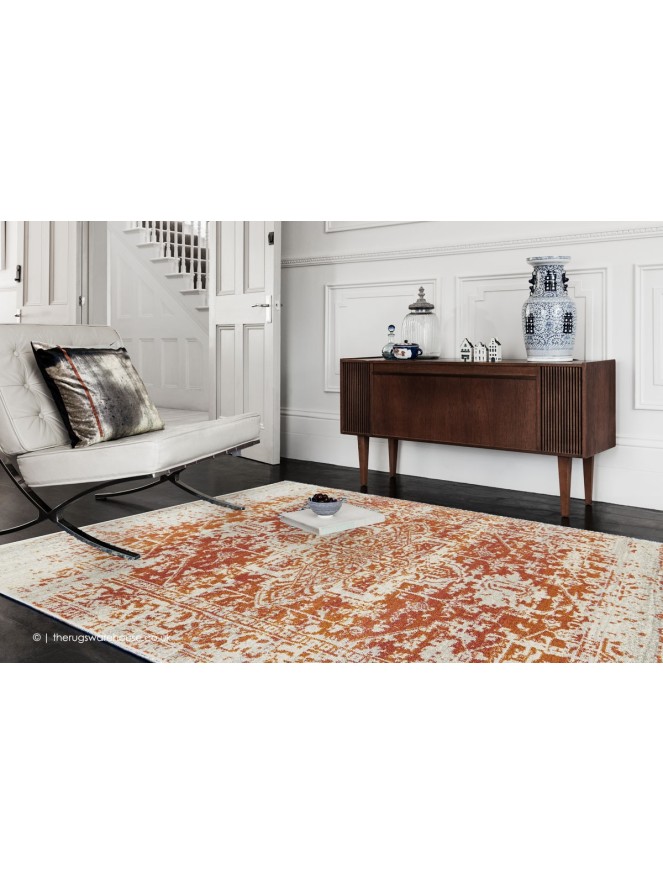 Antique Orange Rug  - 2