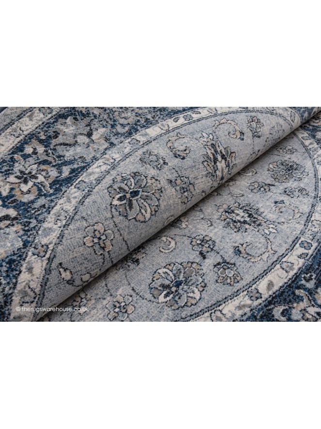 Bologna Blue Circle Rug - 4