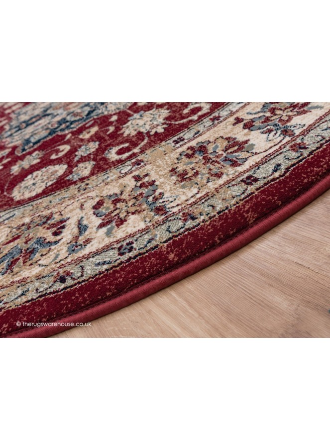 Timouri Red Circle Rug - 3