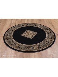 Piero Black Circle Rug - Thumbnail - 2