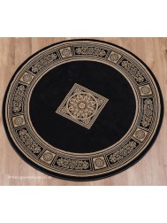 Piero Black Circle Rug - Thumbnail - 7