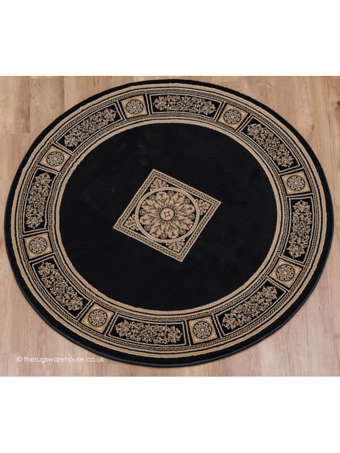 Piero Black Circle Rug - 7