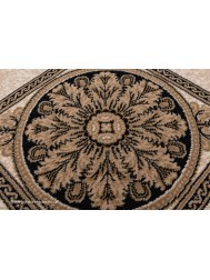 Piero Ivory Black Circle Rug - Thumbnail - 6