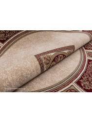 Piero Ivory Red Circle Rug - Thumbnail - 4