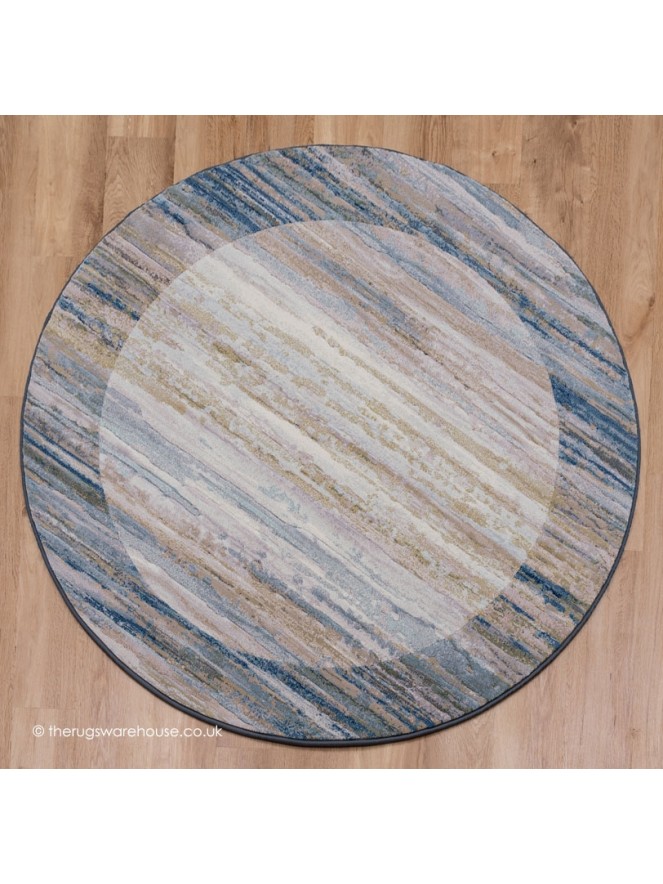 Fabricano Blue Circle Rug - 7