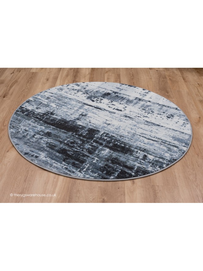 Waiko Grey Circle Rug - 2