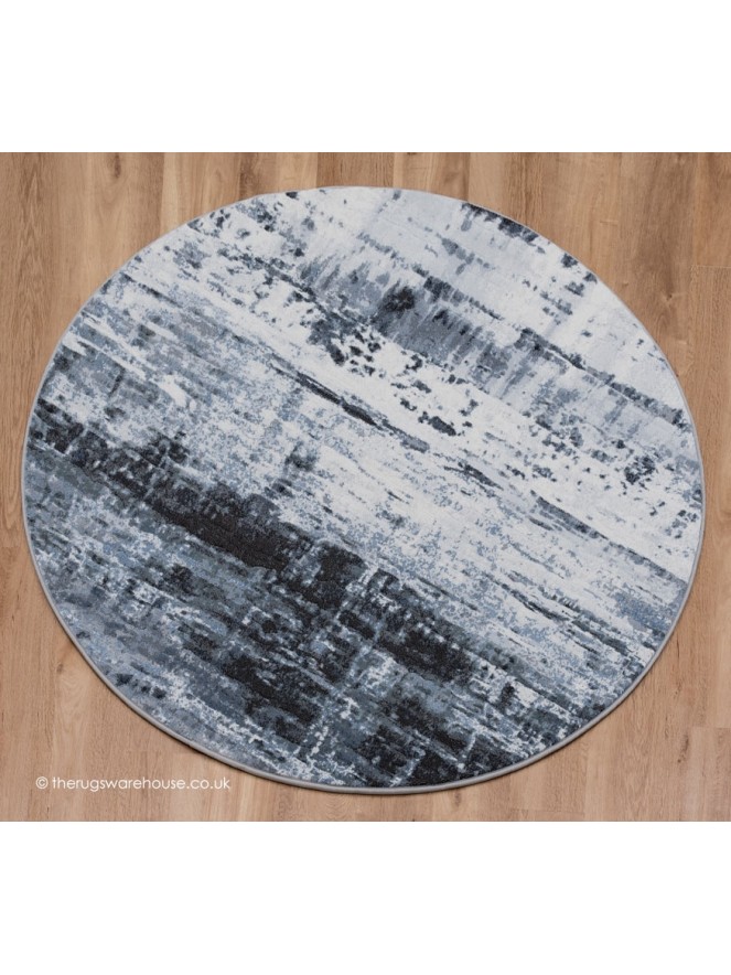 Waiko Grey Circle Rug - 7